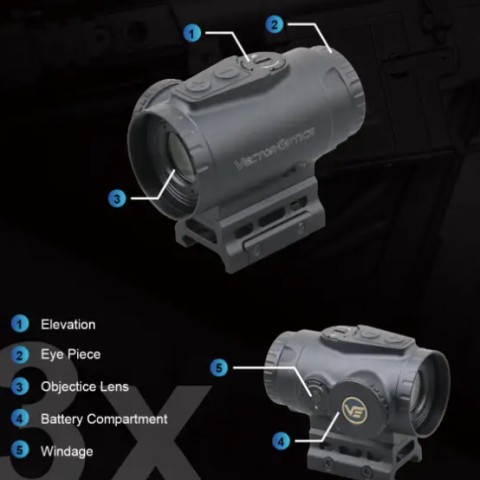 Paragon 3x18 Ultra Compact Prism Scope
