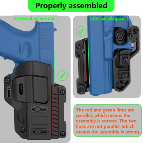 OMITAC Universal OWB Holster, Belt Clip Holster